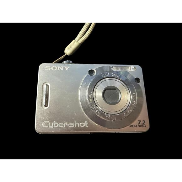 Sony Cyber-shot DSC-W55 7.2MP Digital Camera - Silver - Carl Zeiss Lens